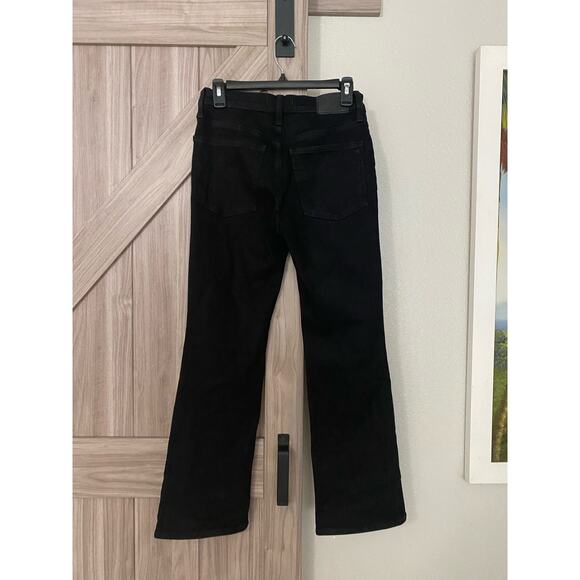 NWT Madewell Kickout Crop jeans 27 Black - Picture 7 of 9